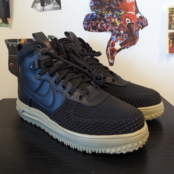 Nike Lunar Force 1 Mid Black Neutral Olive  DZ5320-001 Mens 8.5 - Picture 2 of 7